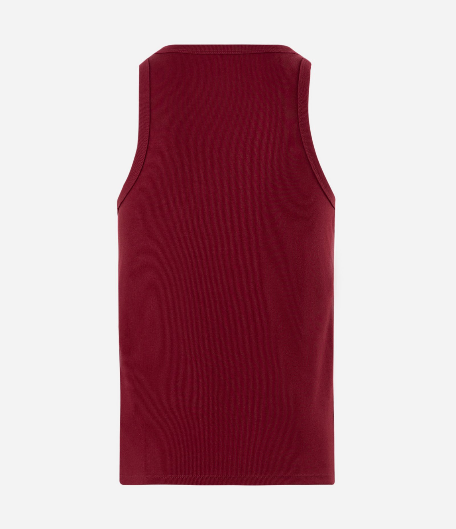 Regata Regular Básica em Ribana de Algodão Vermelho 2