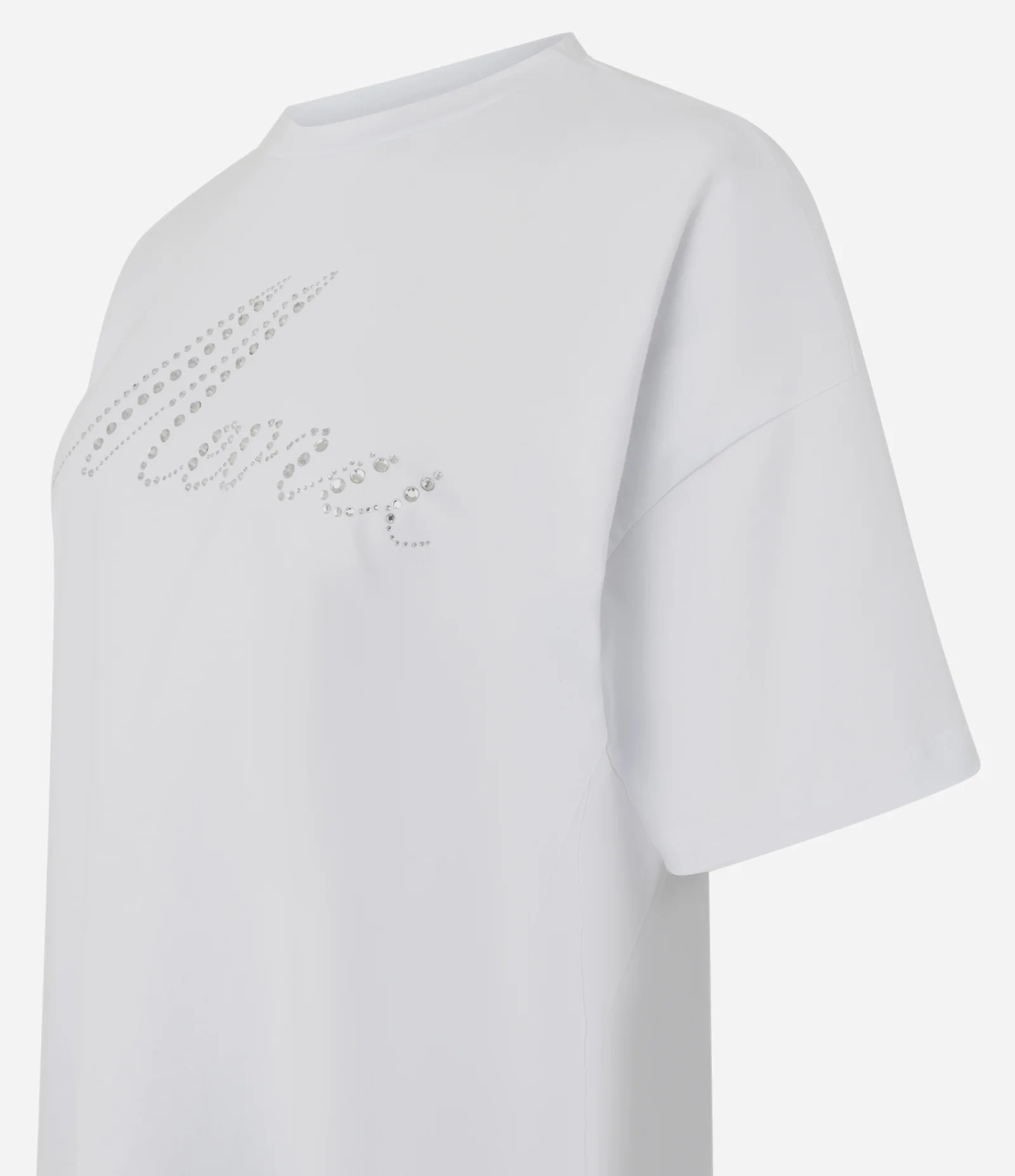 Blusa Curto em Algodão com Aplicação Meow Branco/Preto 2