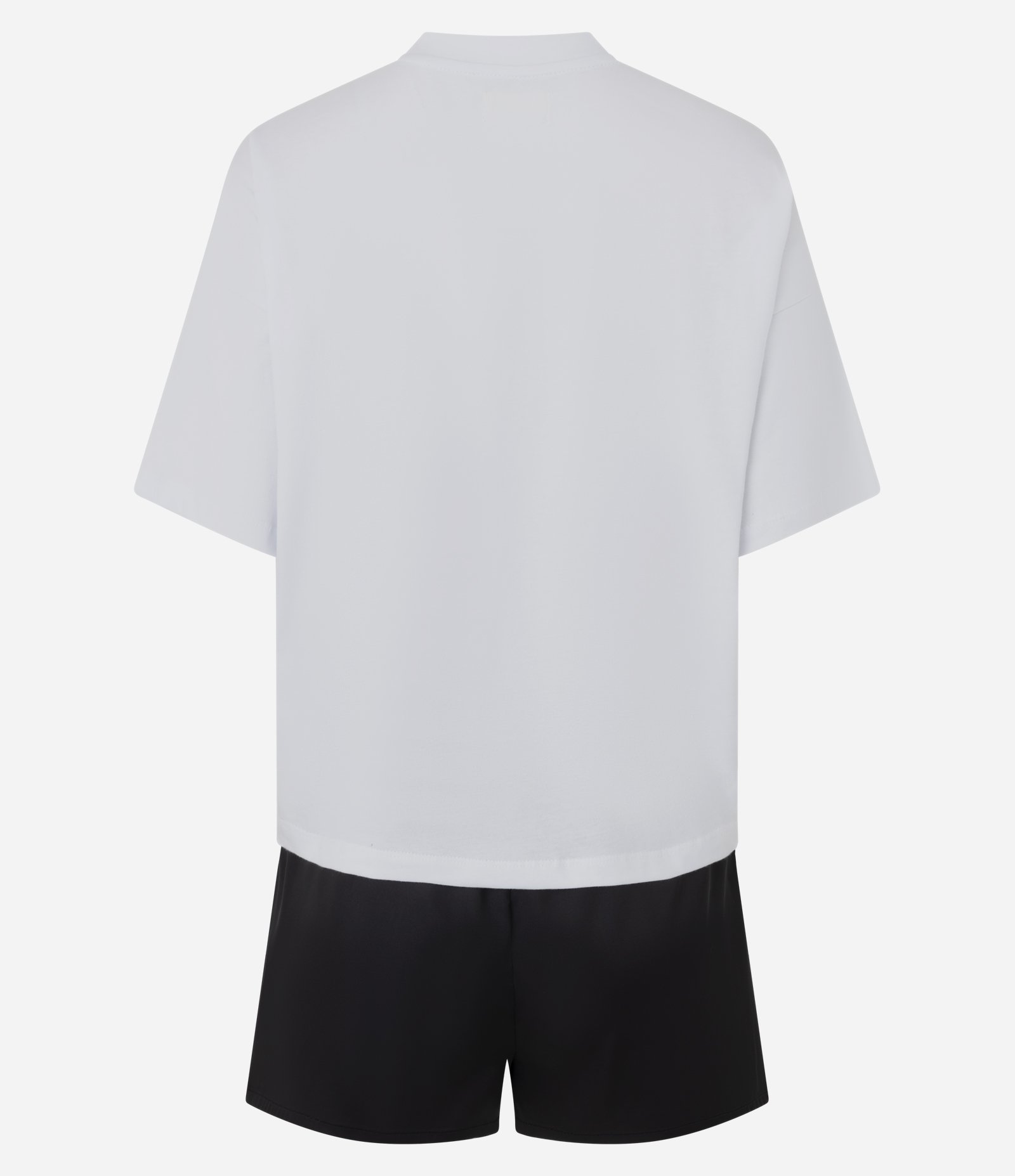 Blusa Curto em Algodão com Aplicação Meow Branco/Preto 3