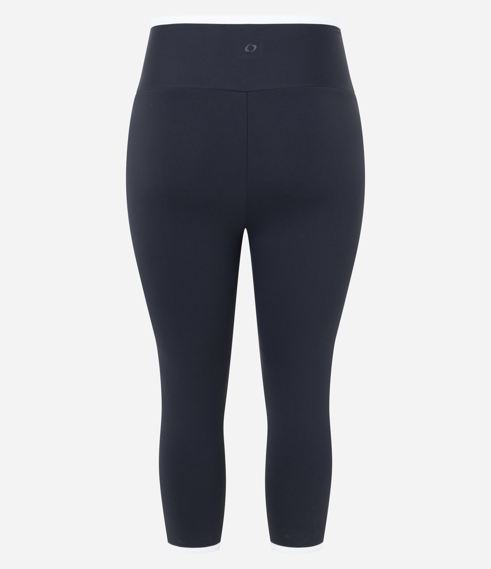 Calça Corsário Esportiva em Microfibra com Viés Contrastante Preto 5