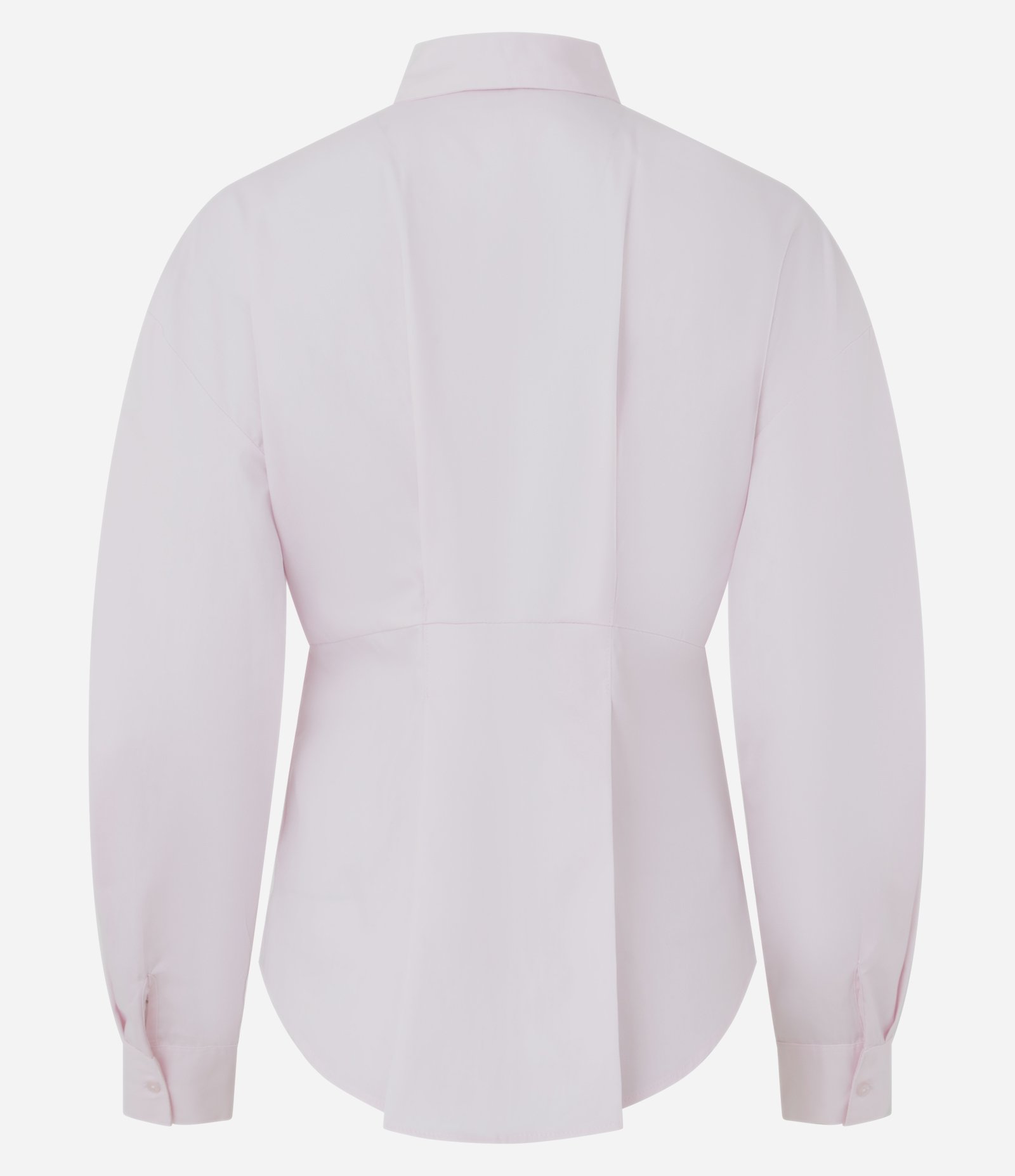 Camisa em Algodão com Pregas e Botões Rosa 3