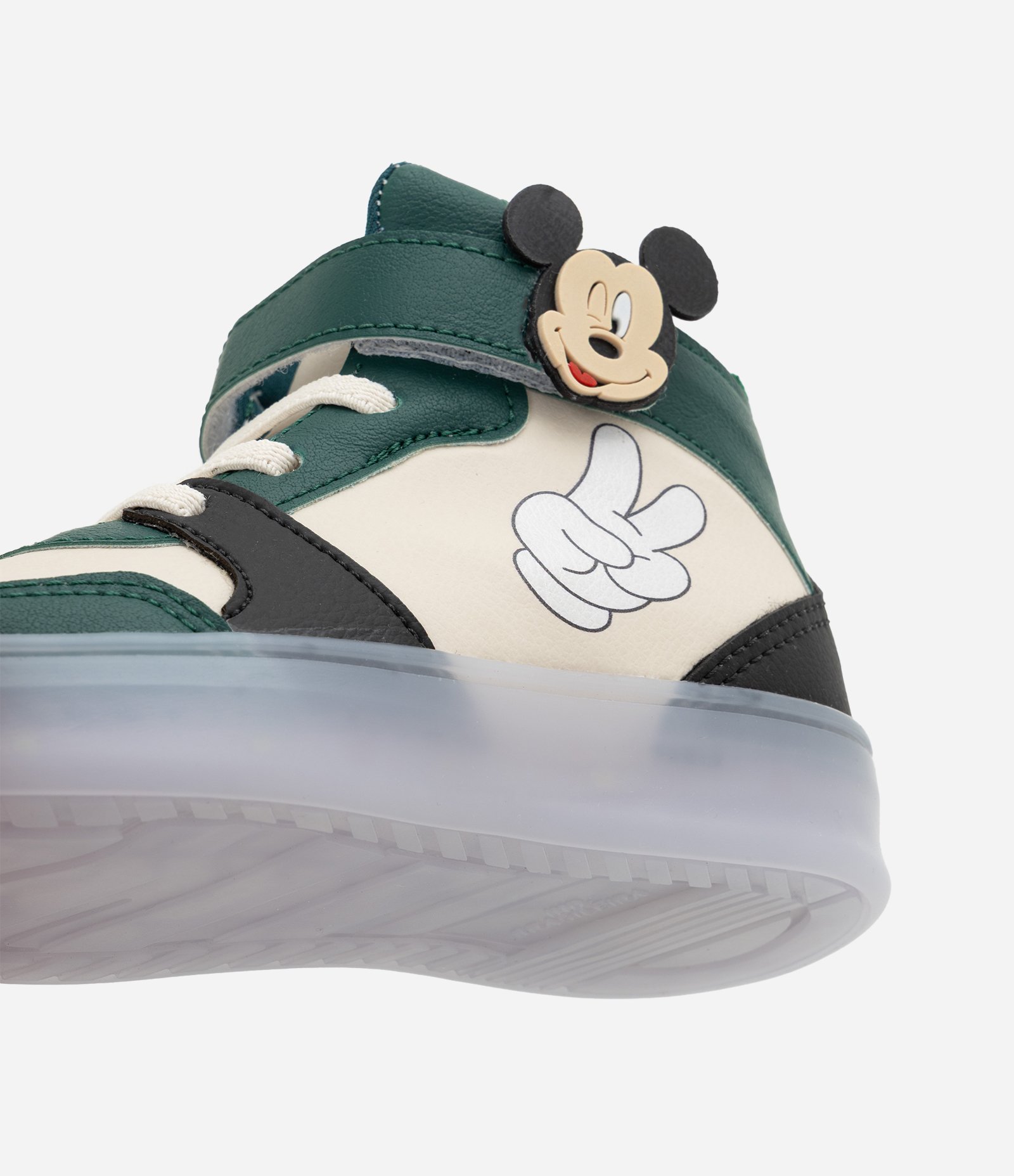 Tênis Infantil Mickey com LED e Cano Alto - Tam 20 a 27 Off White 4