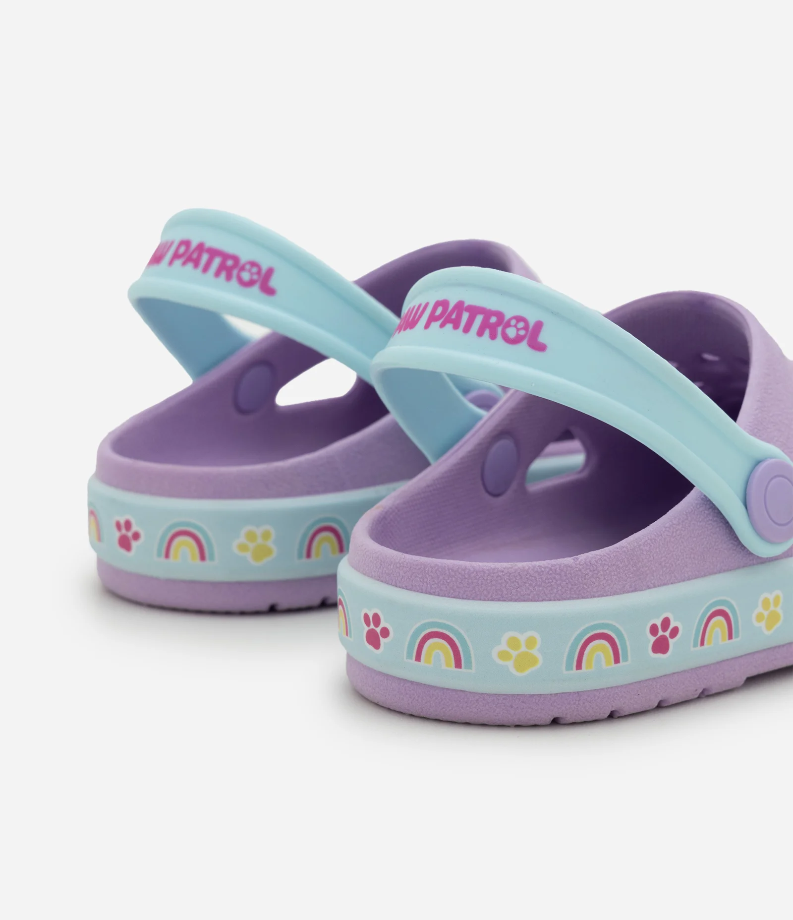 Sandália Babuche Infantil com Patch Patrulha Canina - Tam 19 a 28 Lilás 2