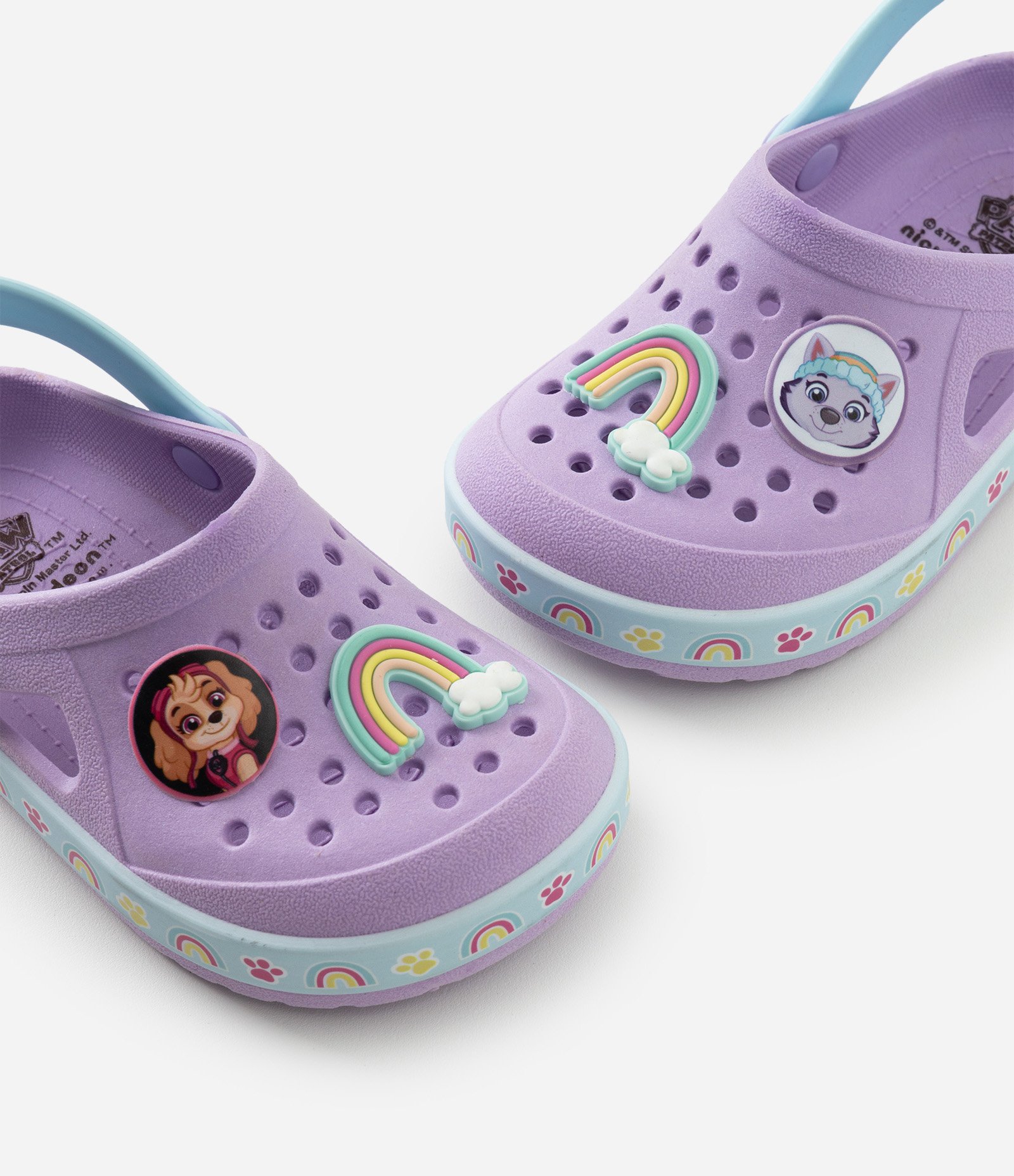 Sandália Babuche Infantil com Patch Patrulha Canina - Tam 19 a 28 Lilás 6