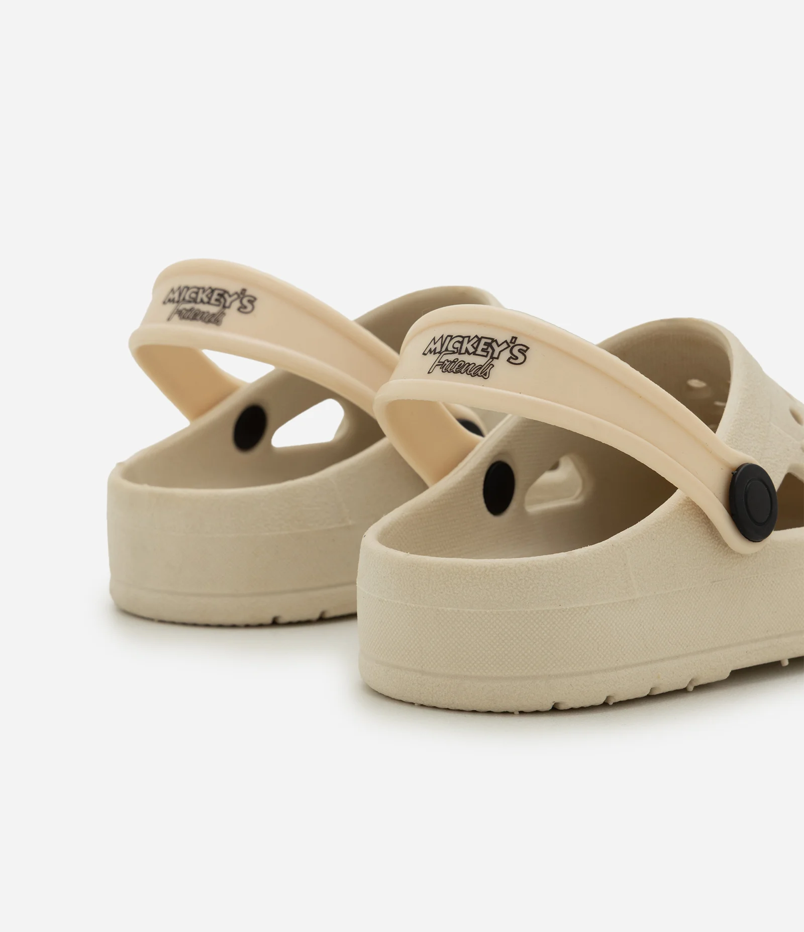 Sandália Babuche Infantil com Patch Mickey e Amigos - Tam 19 a 26 Off White 2