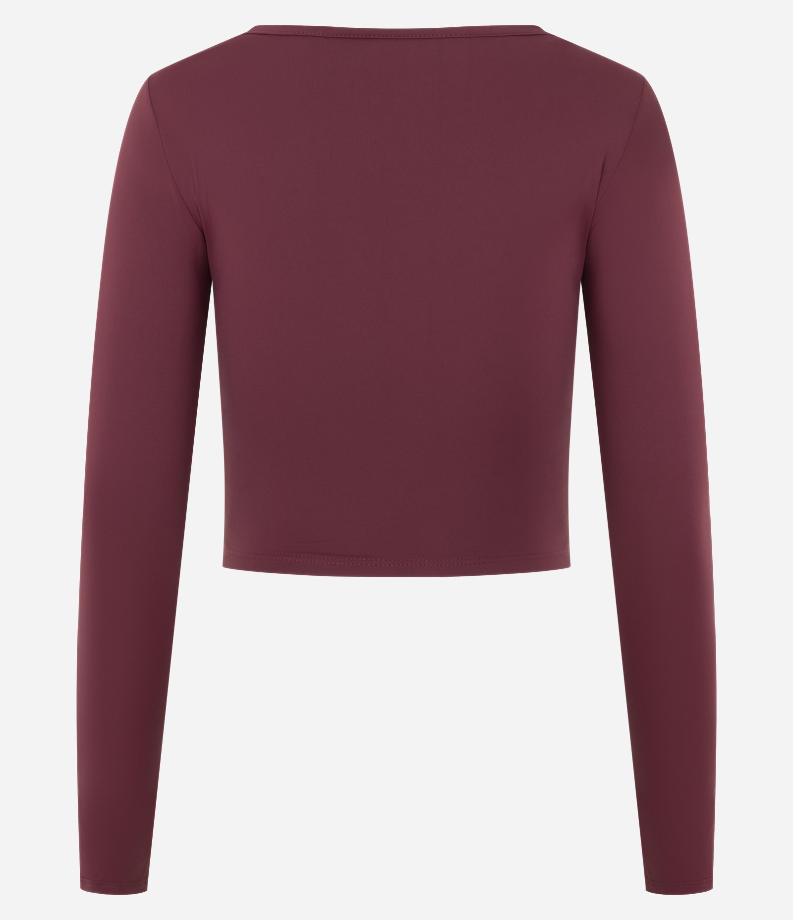 Camiseta Esportiva Cropped em Microfibra com Frente Transpassada Roxo 2