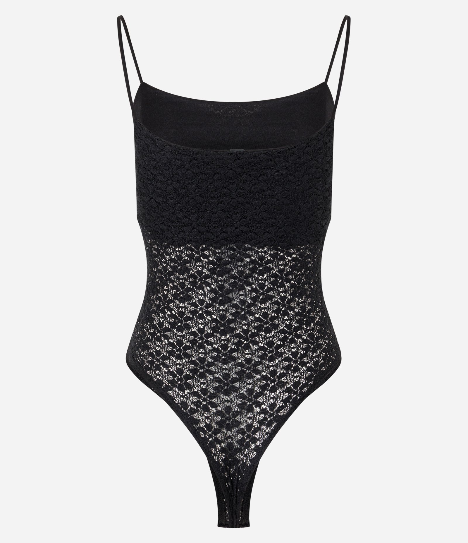 Body Alcinha em Renda Texturizada com Estrutura Corsetada Preto 2