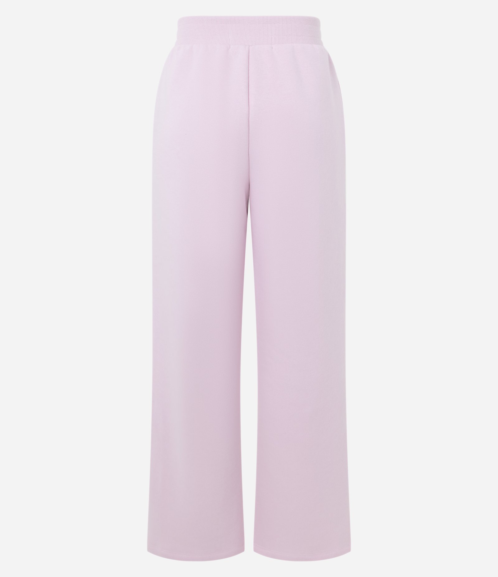 Calça Wide Leg em Moletom com Detalhe Contrastante Lateral Rosa 6