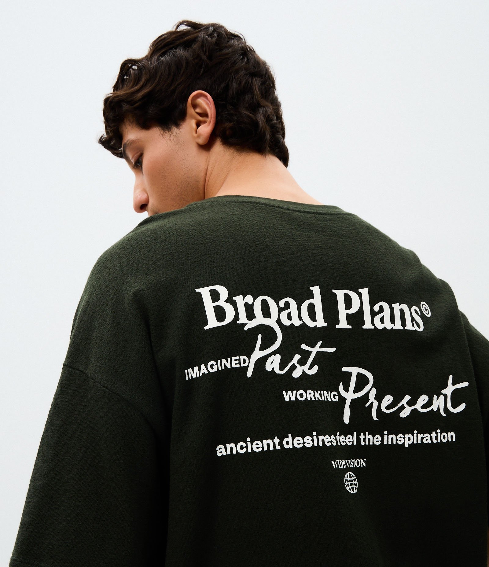 Camiseta Oversized Broad Plans Verde 1