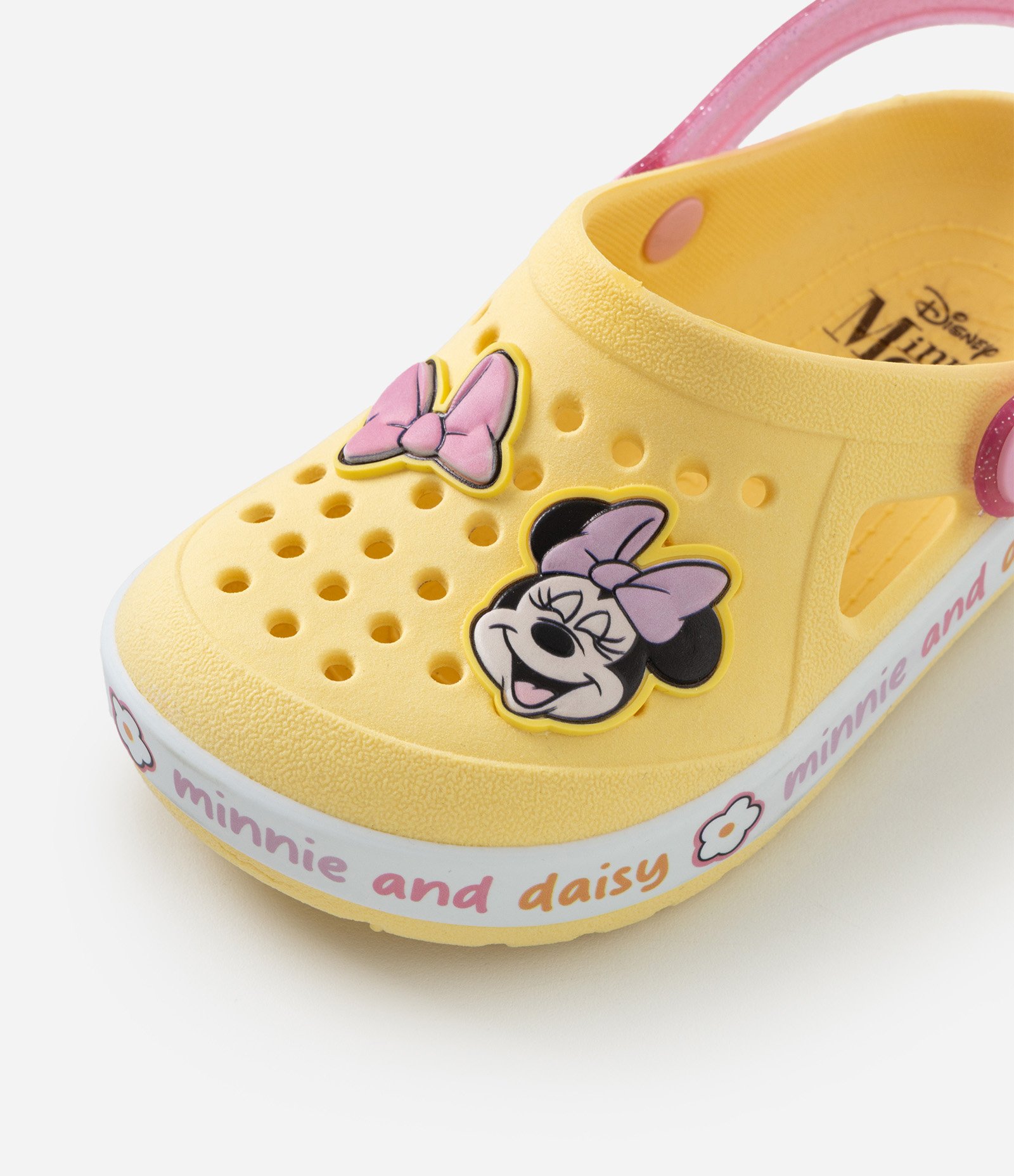 Sandália Babuche Infantil com Patch Minnie e Margarida - Tam 19 ao 26 Amarelo 5