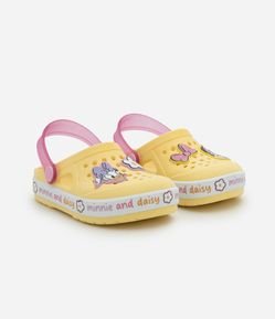 Sandália Babuche Infantil com Patch Minnie e Margarida - Tam 19 ao 26