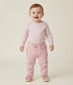 Body Infantil Fullprint Laços e Lettering Presentinho do Papai – Tam 0 a 18 Meses
