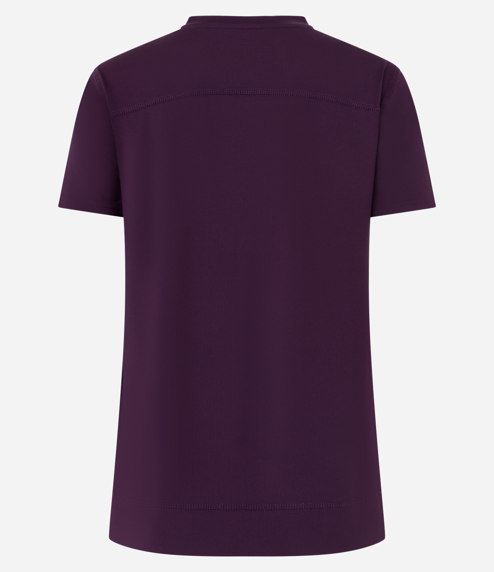 Camiseta Esportiva em Microfibra Furadinha com Barra Mullet Roxo 7