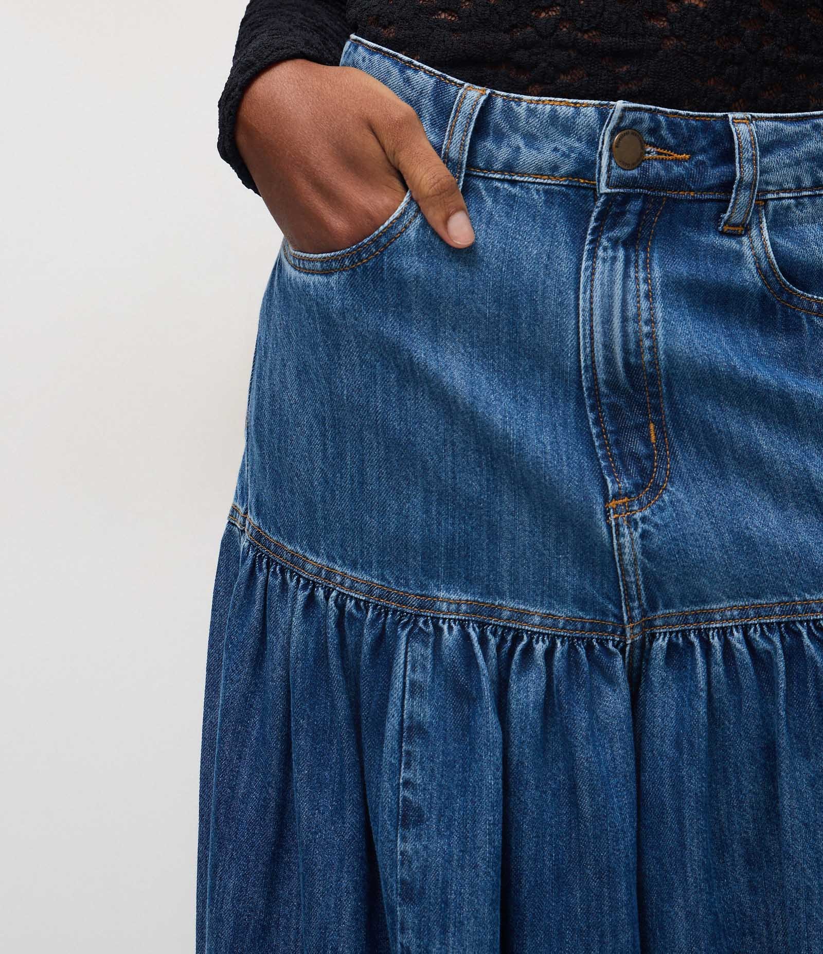 Calça Jeans Super Wide Leg com Cintura Alta Azul 3