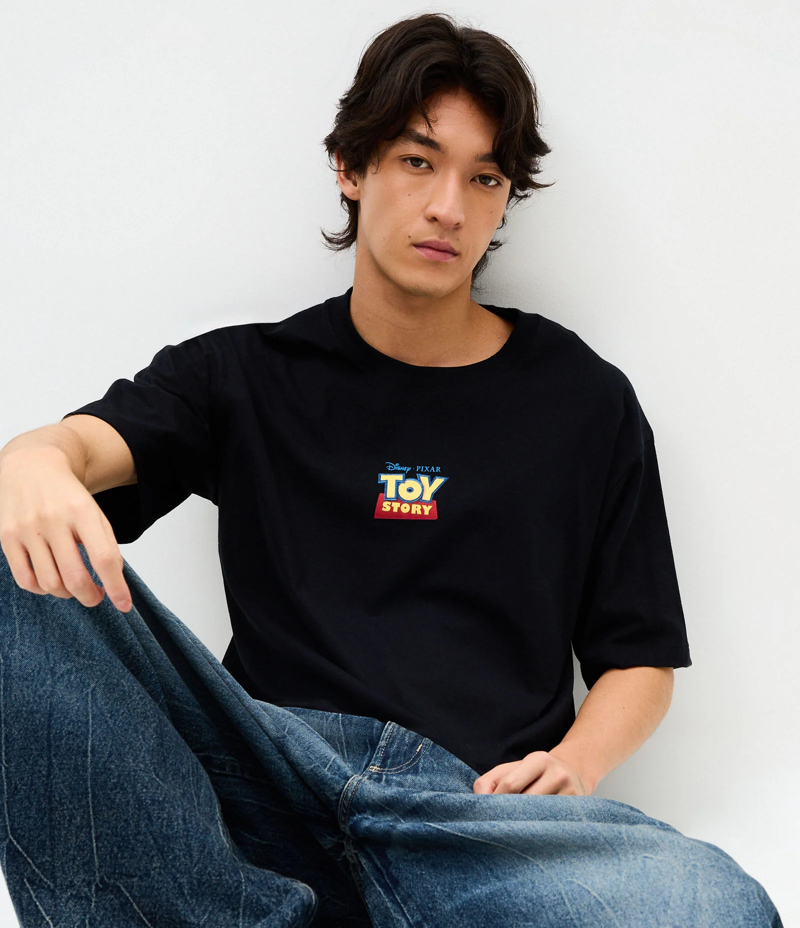 Camiseta Comfort em Algodão com Estampa Toy Story Amigos Preto 3