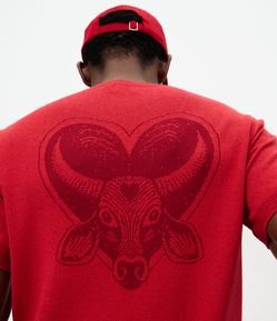 Camiseta Tricô Jacquard Boi Garantido
