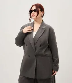 Blazer Oversized Alfaiatado Curve & Plus Size