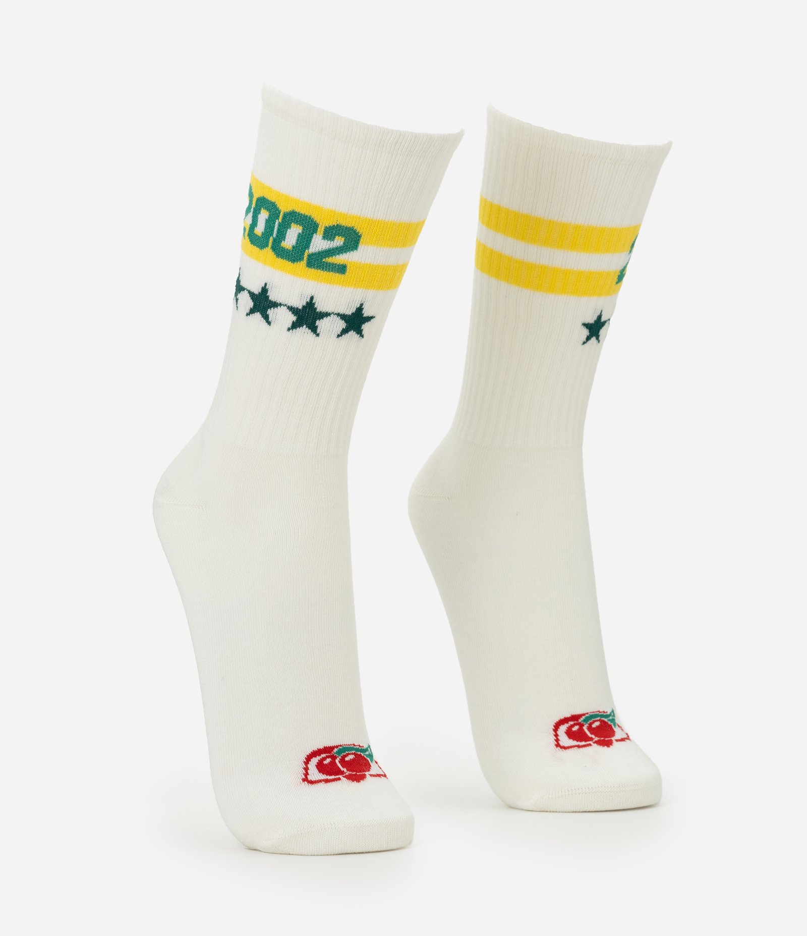 Meia Cano Longo Guaraná Antarctica 2002 Off White 3