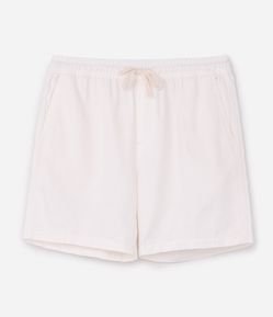 Bermuda de Sarja Comfort com Cós Elástico