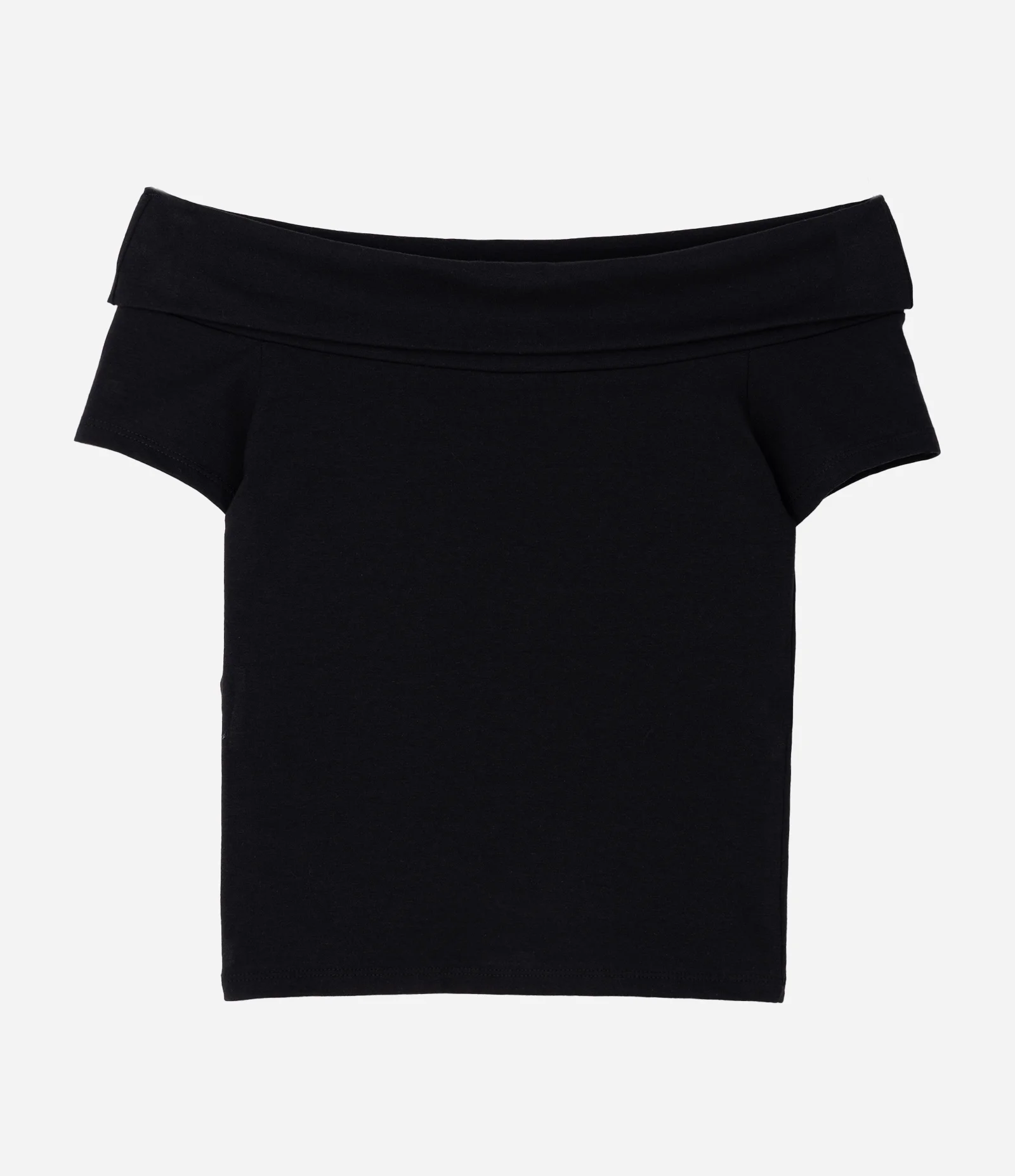 Blusa Infantil Baby Tee Ombro a Ombro com Estrelas – Tam 7 a 16 Anos Preto 3