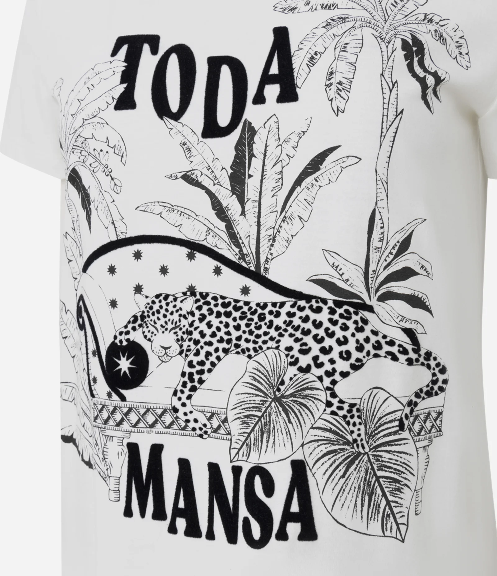 Camiseta Estampada em Algodão com Lettering Toda Mansa Branco 2
