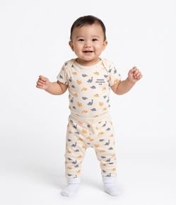 Conjunto Infantil  Em Algodão - Tam 0 A 18 Meses