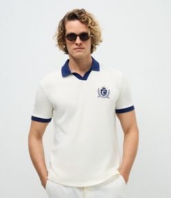 Camiseta Polo em Algodão com Bordado Parintins Boi Caprichoso