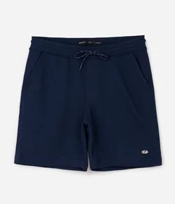 Bermuda Slim em Moletom com Felpa e Bolsos