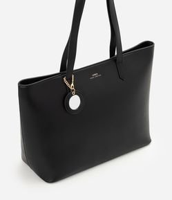 Bolsa Shopper Grande em PU com Pendente de Espelho