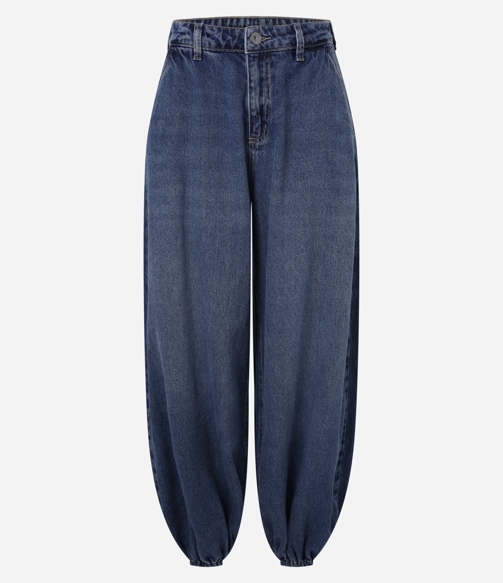 Calça Aladim em Jeans com Cintura Alta Azul 1