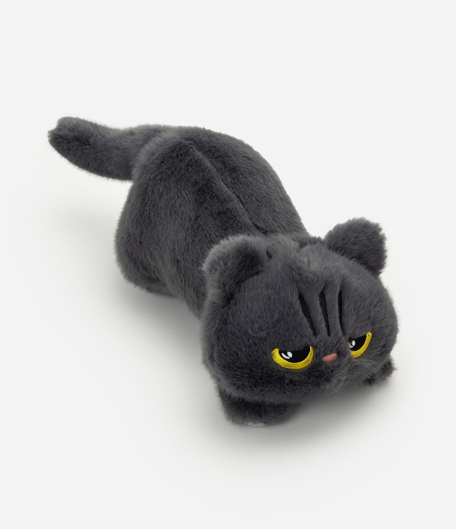 Bicho de Pelúcia em Formato de Gato Bravo Cinza 1