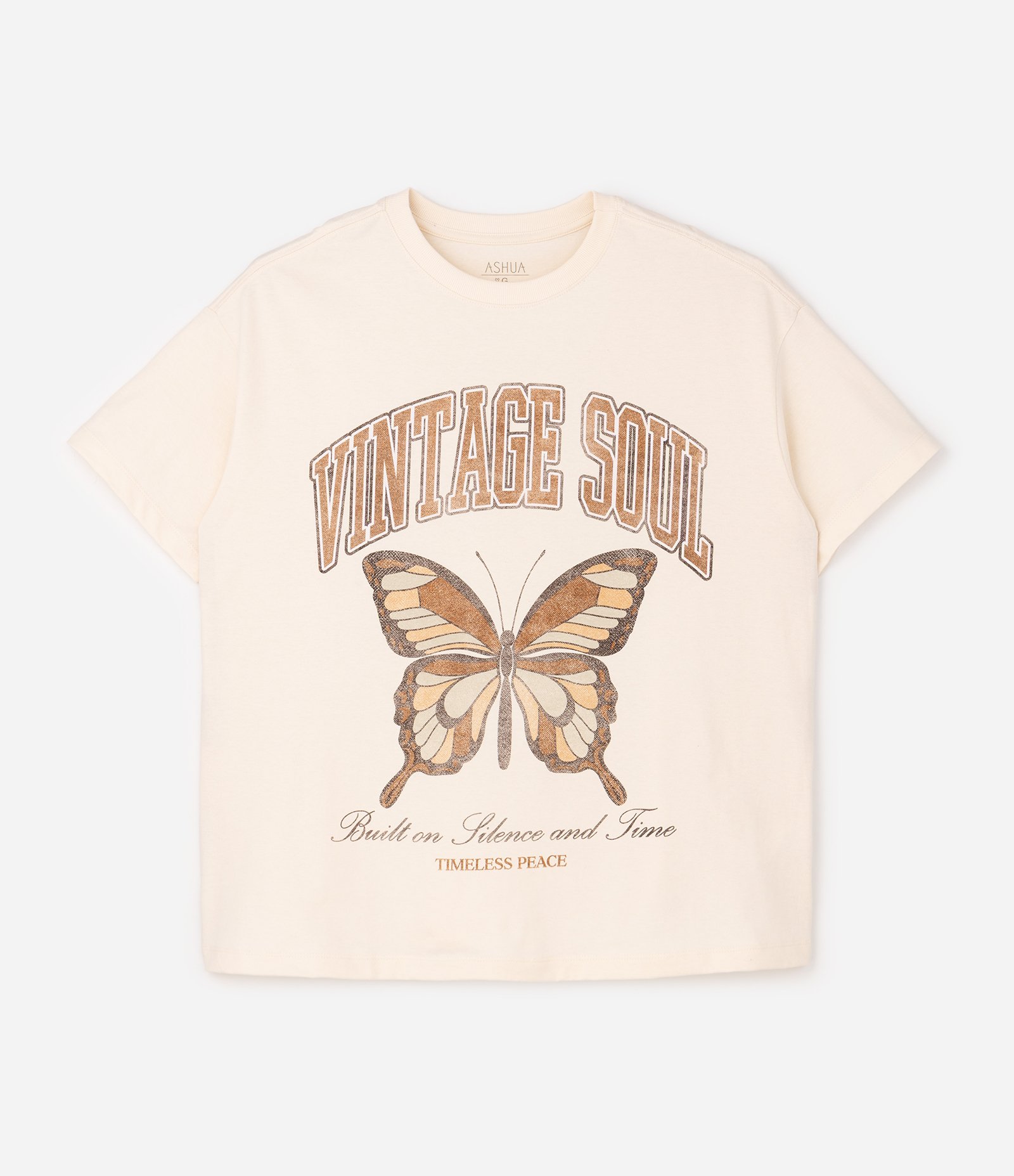 Blusa Oversized Vintage Soul Curve & Plus Size Bege 1