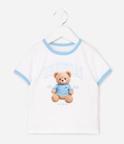 Camiseta Infantil Urso Uruguai - Tam 1 a 6 Anos