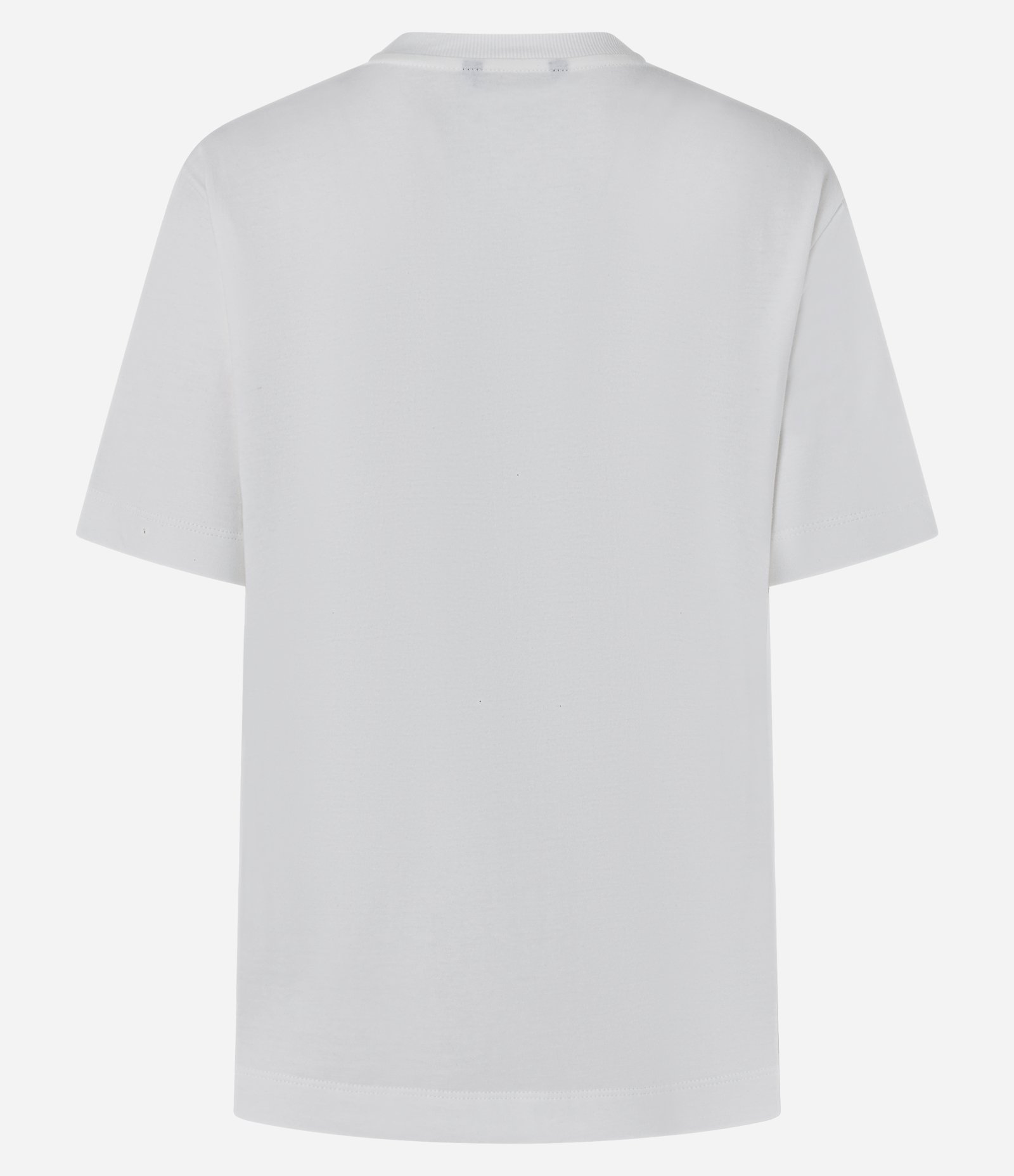 Camiseta em Algodão com Aplicação de Coração em Tule Franzido Branco 7