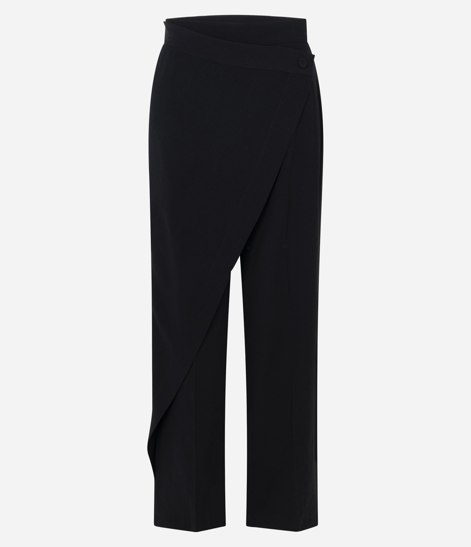 Calça Alfaiatada com Fechamento Envelope Preto 5
