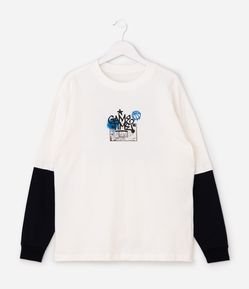 Camiseta Infantil Sobreposta Basquete - Tam 5 a 14 Anos