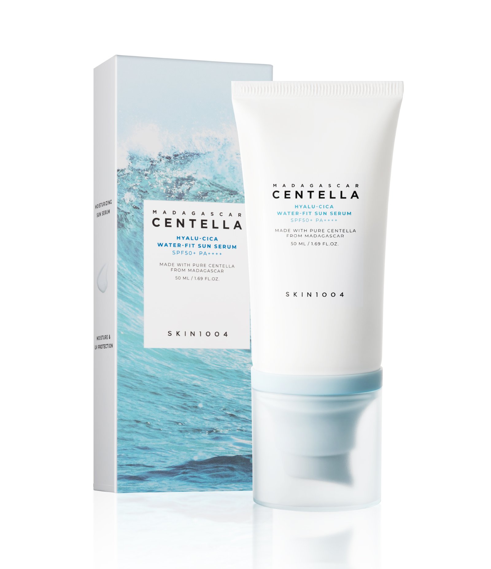 Protetor Facial Hyalu Cica Water Fit Sun Serum FPS50+ PA++++ SKIN1004 50ml 1