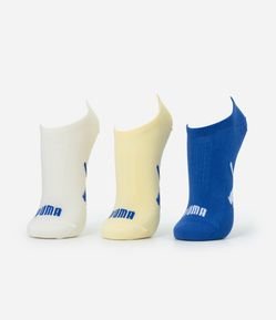 Kit 03 Pares de Meias Esportivas com Cano Invisível Puma