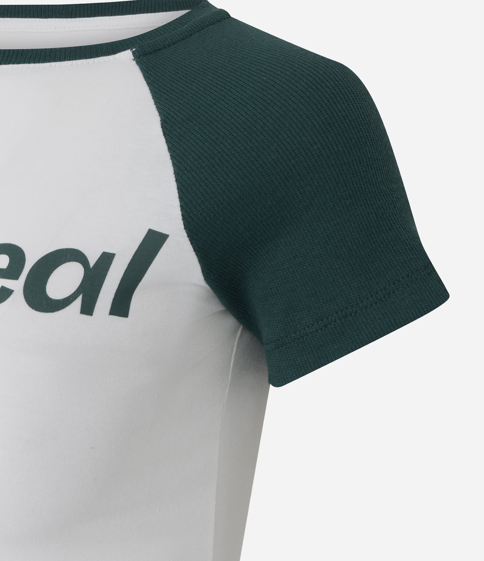 Camiseta em Algodão com Lettering Montreal e Cava Raglan Branco 2