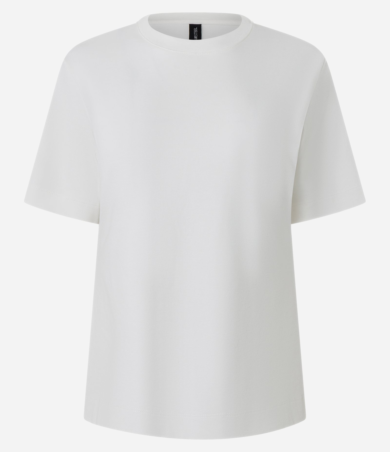Blusa em Ponto Roma com Detalhe Acinturado nas Costas Branco 1