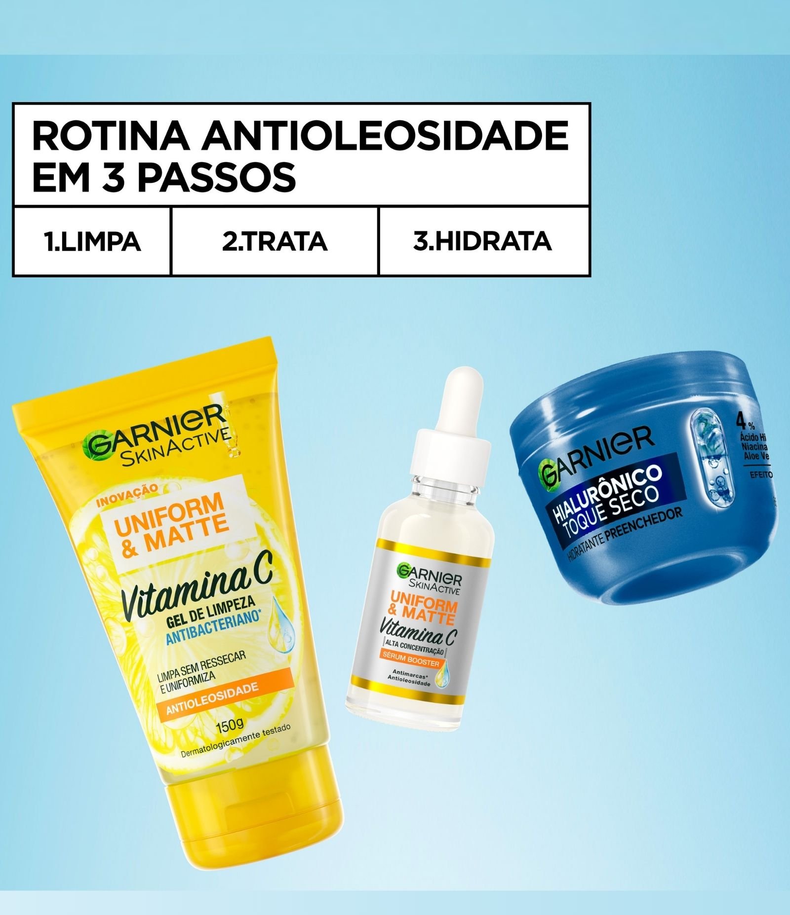 Hidratante Facial Hialurônico Toque Seco Garnier 85G 7