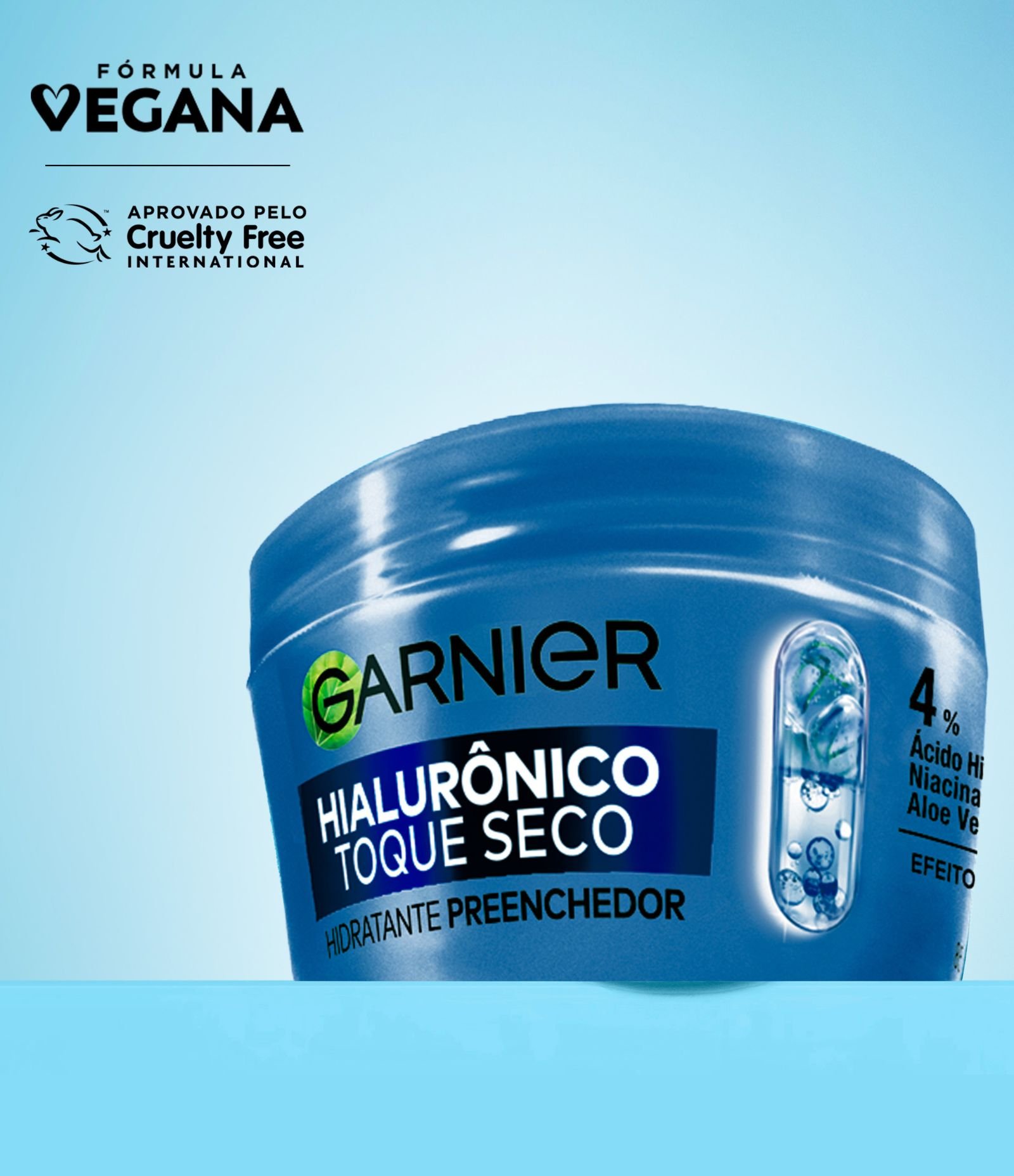 Hidratante Facial Hialurônico Toque Seco Garnier 85G 8