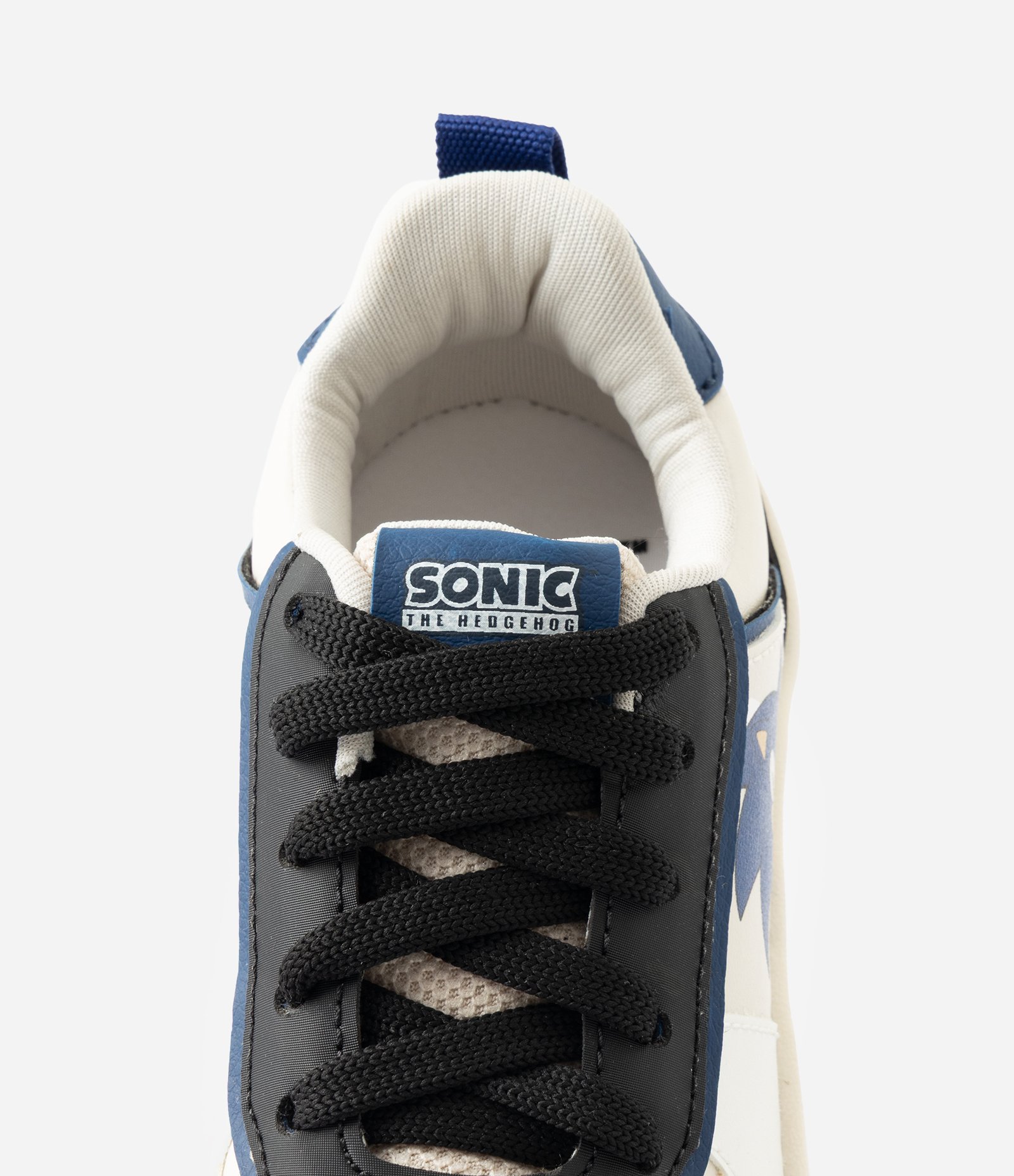 Tênis Infantil com Recortes e Estampa Sonic – Tam 27 a 36 Branco/Preto 4
