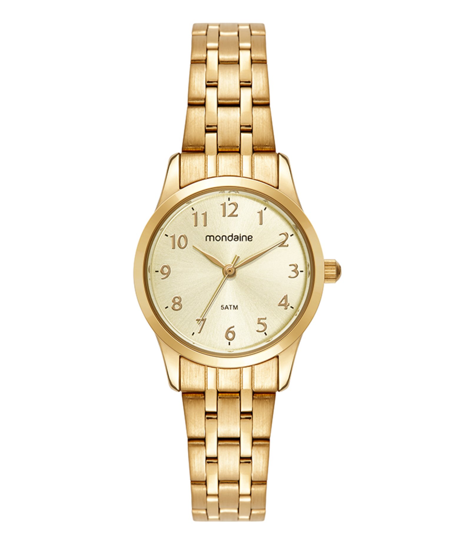 Relógio Analógico Mondaine em Aço 99913LPMKDE1K1 Dourado 1