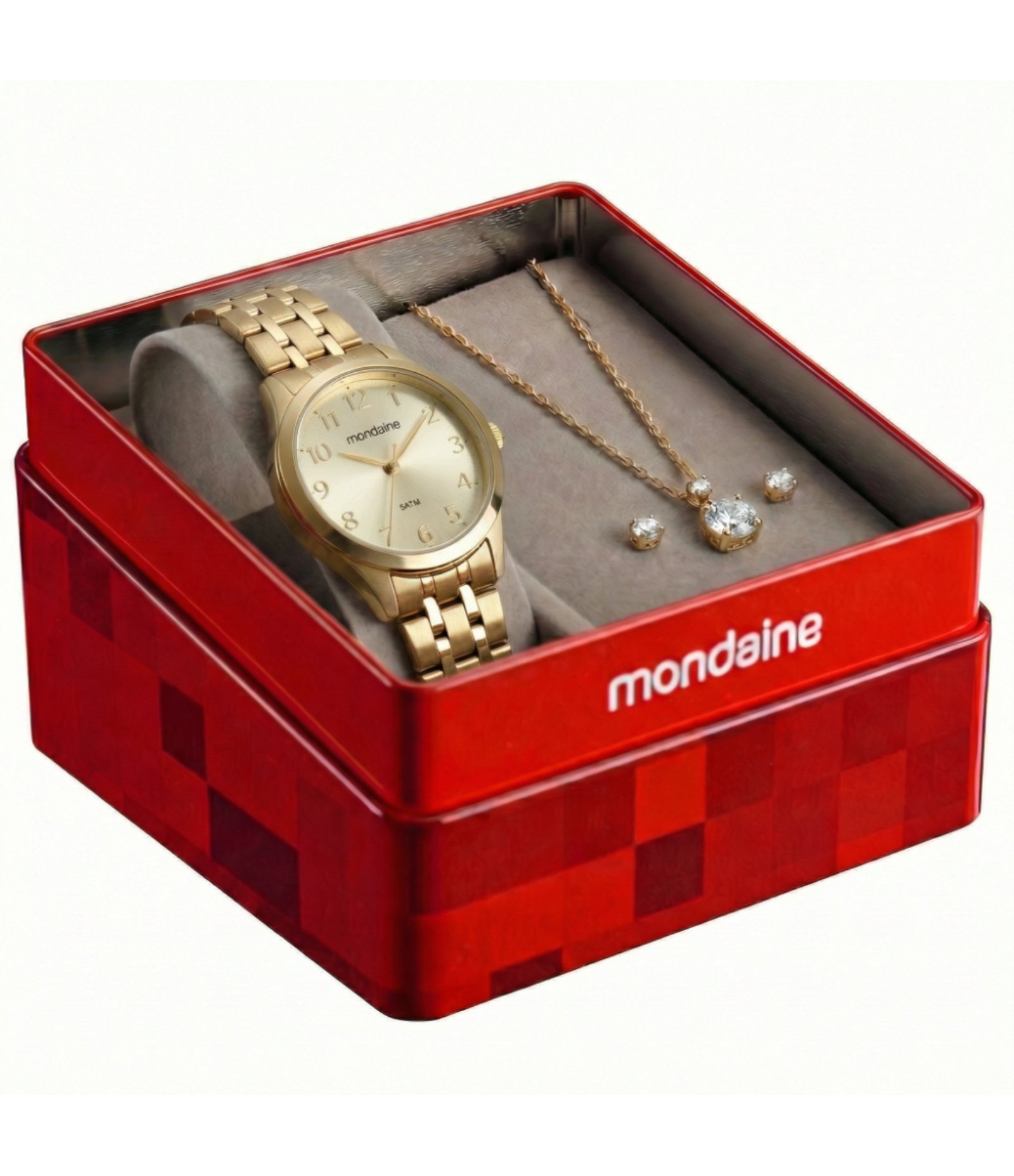 Relógio Analógico Mondaine em Aço 99913LPMKDE1K1 Dourado 4