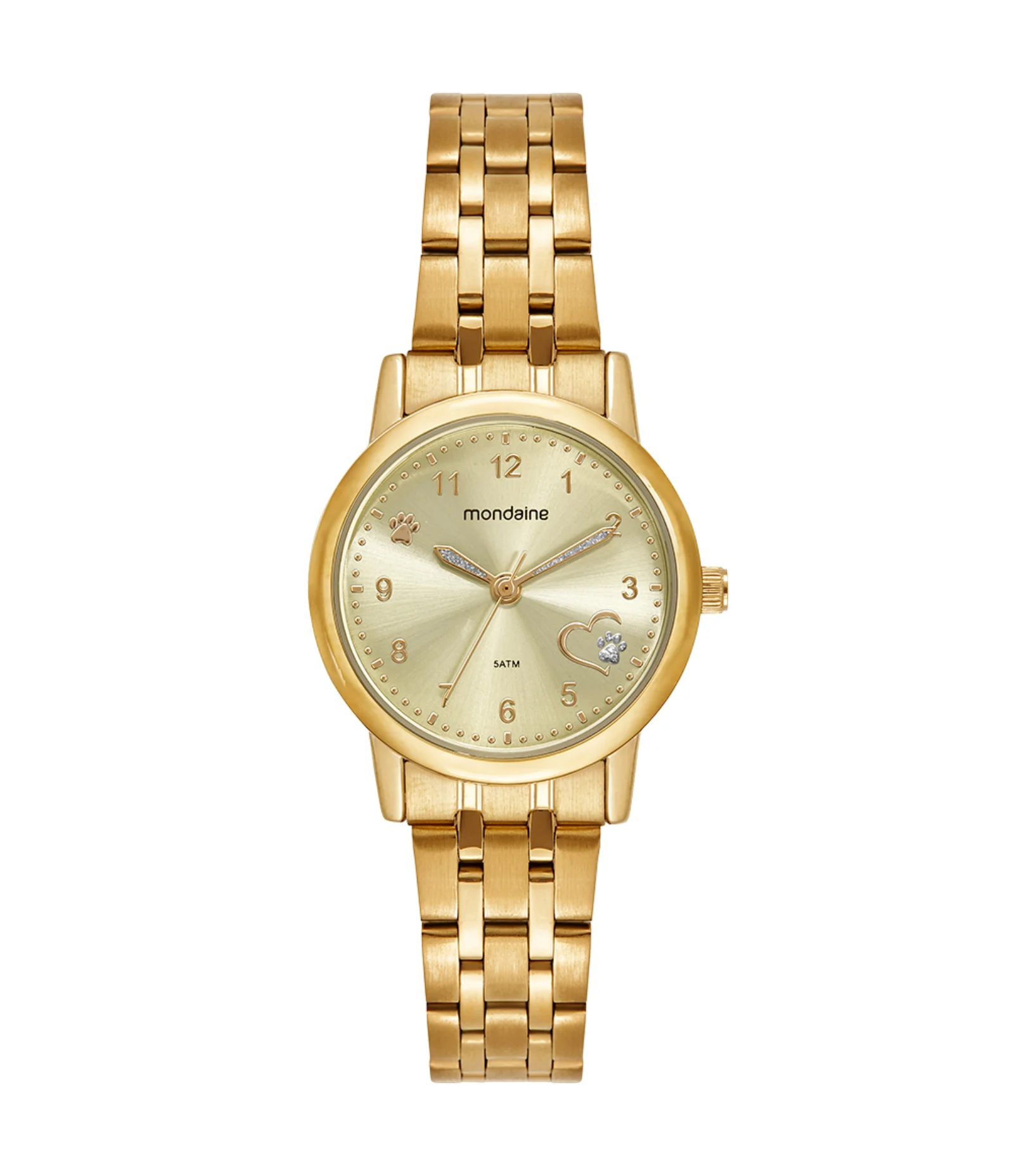 Relógio Analógico Mondaine em Aço 32991LPMKDE1K1 Dourado