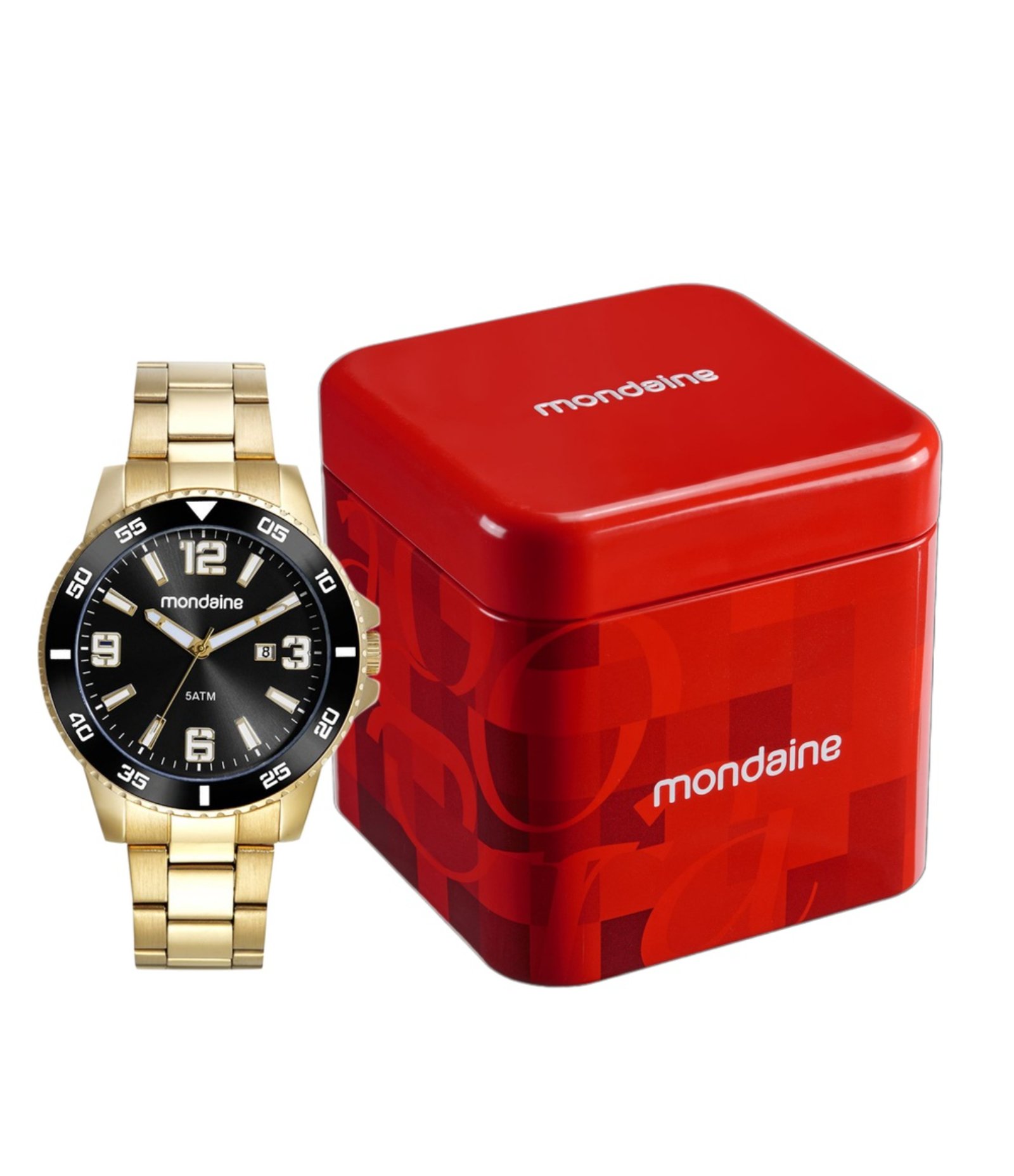 Relógio Analógico Mondaine em Aço 83509GPMVDE1 Dourado 4