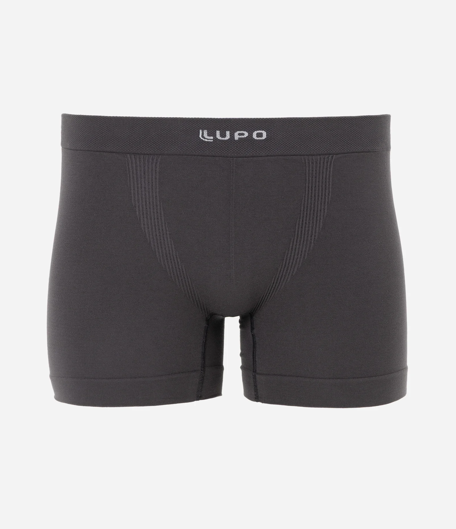 Cueca Boxer Liso Seamless Microfibra Cinza 1
