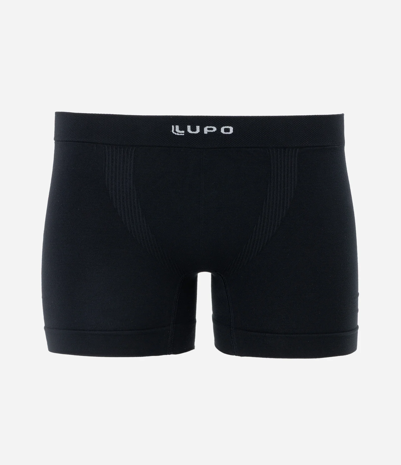 Cueca Boxer Liso Seamless Microfibra Preto 1