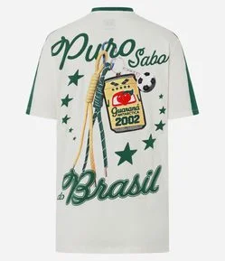 Camiseta em Algodão Estampa Guaraná Puro Sabor Brasil